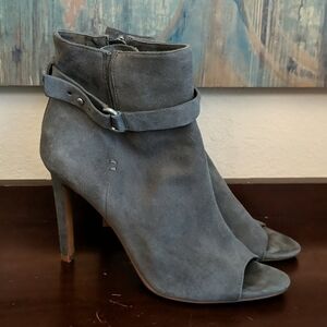 BCBGeneration Cassia Peep Toe Suede Booties